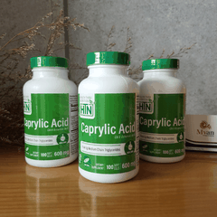 Caprylic Acid 600mg của Mỹ Hỗ trợ trị nấm candida âm đạo