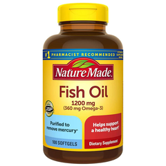 Nature Made Fish Oil 1200mg 360mg Dầu Cá Omega 3 Bổ Mắt