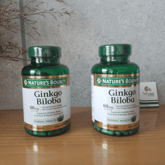 Viên Bổ Não Ginkgo Bibola 60mg Nature's Bounty của Mỹ