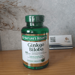 Viên Bổ Não Ginkgo Bibola 60mg Nature's Bounty của Mỹ