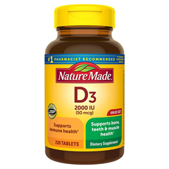 Nature Made D3 2000IU Cách Tăng Chiều Cao sau Tuổi dậy thì