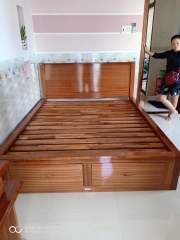Giường học kéo sau đuôi 1m6 , 1m8