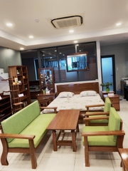 Salon HN2 mặt bàn gỗ