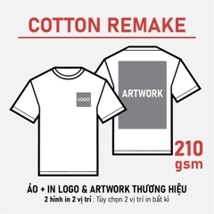 SỈ PHÔI ÁO+IN [COTTON REMAKE] PHOM UNISEX TEE_IN 2 MẶT