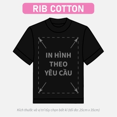 ÁO NỮ PHOM BABY TEE ĐEN [RIB COTTON]_IN LẺ THEO YÊU CẦU