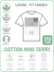 ÁO THUN TRẮNG PHOM UNISEX TEE [MINI TERRY]_IN LẺ THEO YÊU CẦU