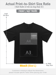 ÁO THUN ĐEN PHOM UNISEX TEE [COTTON MỘC VIỆT]_IN LẺ THEO YÊU CẦU