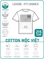 ÁO THUN ĐEN PHOM UNISEX TEE [COTTON MỘC VIỆT]_IN LẺ THEO YÊU CẦU