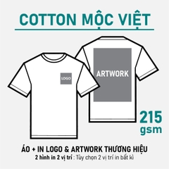 SỈ PHÔI ÁO+IN [COTTON MỘC VIÊT] PHOM UNISEX TEE_IN 2 MẶT