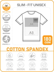 ÁO THUN ĐEN PHOM SLIM-FIT UNISEX TEE [COTTON SPANDEX]_IN LẺ THEO YÊU CẦU
