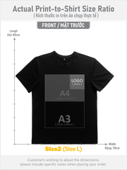 ÁO THUN ĐEN PHOM UNISEX TEE [COTTON SPANDEX]_IN LẺ THEO YÊU CẦU