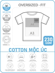 ÁO THUN TRẮNG PHOM SQUARE OVERSIZED TEE [COTTON MỘC ÚC]_IN LẺ THEO YÊU CẦU