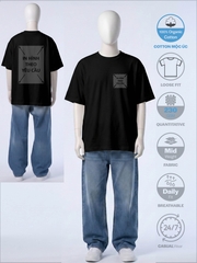 SỈ ÁO IN 2 MẶT: OVERSIZED - FIT [COTTON MỘC ÚC] _ MÀU ĐEN