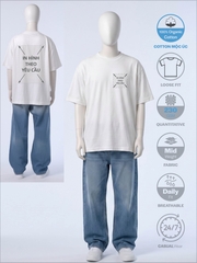 SỈ ÁO IN 2 MẶT: OVERSIZED - FIT [COTTON MỘC ÚC] _ MÀU TRẮNG