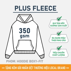 GIA CÔNG PHÔI ÁO HOODIE TRƠN [PLUS FLEECE] PHOM OVERSIZED BOXY-FIT_MÀU THEO YÊU CẦU