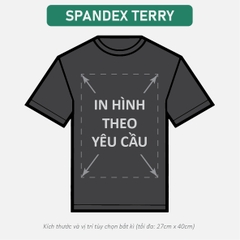 ÁO THUN ĐEN [SPANDEX TERRY] PHOM UNISEX TEE_IN LẺ THEO YÊU CẦU