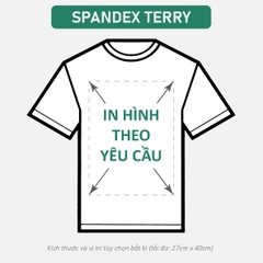 ÁO THUN TRẮNG [SPANDEX TERRY] PHOM UNISEX TEE_IN LẺ THEO YÊU CẦU