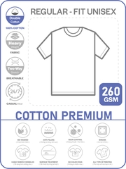 ÁO THUN TRƠN PHOM REGULAR UNISEX TEE [COTTON PREMIUM] _ĐỨNG PHOM