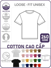 GIA CÔNG PHÔI ÁO THUN PHOM UNISEX TEE [COTTON CAO CẤP]_MÀU THEO YÊU CẦU