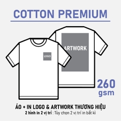 SỈ PHÔI ÁO+IN [COTTON PREMIUM] PHOM REGULAR UNISEX TEE_IN 2 MẶT