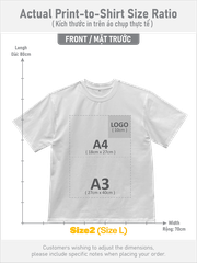 ÁO THUN TRẮNG PHOM UNISEX TEE [COTTON CAO CẤP]_IN LẺ THEO YÊU CẦU