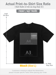 ÁO THUN ĐEN PHOM REGULAR OVERSIZED TEE [COTTON GLOBAL]_IN LẺ THEO YÊU CẦU
