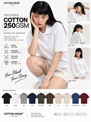DIAMOND COTTON 250GSM (Streetwear Oversized Polo)