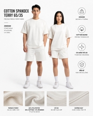 COTTON DÀY SPANDEX TERRY 290GSM (Full Set Combo)