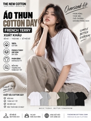 COTTON DÀY XK FRENCH TERRY 280GSM (Hàng Kho Bãi)