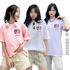 LOTSO TIM LOGO WHITE x PINK x PURPLE x IN 1 MẶT