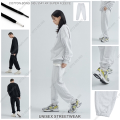 VẢI THUN COTTON BÔNG SIÊU DÀY XK SUPER FLEECE (Joggers)