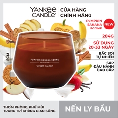 Nến ly bầu Yankee Candle mùi Pumpkin Banana Scone