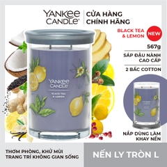 Nến ly tròn sáp đậu nành L - Black Tea & Lemon