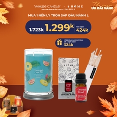 Mua nến ly tròn L được tặng hộp 1 tinh dầu 4Home 10ml và 1 hộp diêm