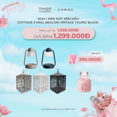 Mua 1 đèn đốt nến Beacon Black/ Beacon Vintage/ Cottage tặng 1 nến hũ size S