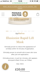 Manuka Doctor ApiRefine Illusionist Rapid Lift Mask 40ml