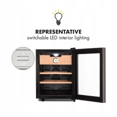 Tủ bảo quản Cigar Klarstein El Presidente 33L