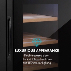 Tủ xì gà Klarstein El Presidente 45 Slim Humidor