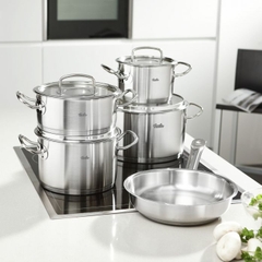 Bộ nồi Fissler Original Profi Collection 4 nồi 1 chảo nắp kính