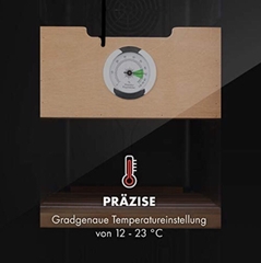 Tủ xì gà Klarstein El Presidente 45 Slim Humidor