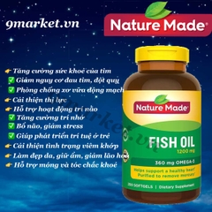 Omega 3 Nature Made Fish Oil 1200mg - 200V