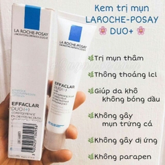 Kem Trị Mụn La Roche-Posay Effaclar Duo+