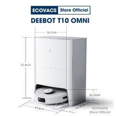 Robot hút bụi lau nhà Ecovacs Deebot T10 OMNI
