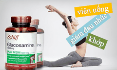 Viên uống bổ khớp Schiff Glucosamine 1500mg plus MSM - Hàng Mỹ