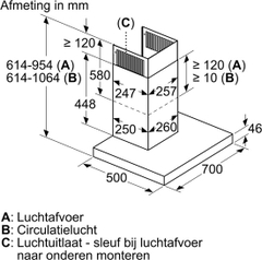 Máy hút mùi Bosch DWB77CM50-70cm