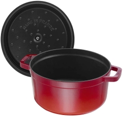 Nồi Gang Staub Round Cocotte Grenadine màu đỏ