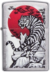 Zippo 29889 – Zippo Asian Tiger Design Brushed Chrome