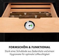 Tủ bảo quản rượu vang và cigar Klarstein El Dorado 48L