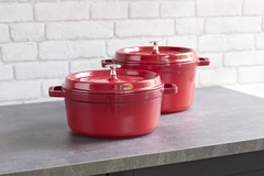 Nồi Gang Staub Round Cocotte Grenadine màu đỏ