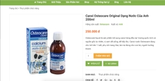 Canxi dạng lỏng Osteocare - Anh